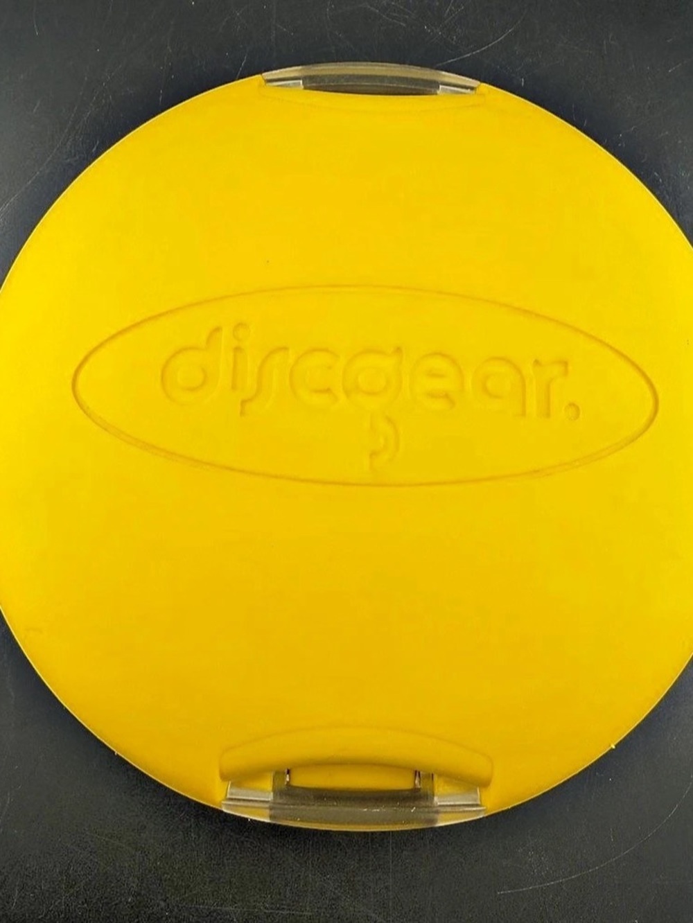 Discgear Discus 20 CD Storage Case Yellow full of gospel CD’s